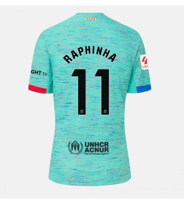 Lacne Ženy Futbalové dres Barcelona Raphinha Belloli #11 2023-24 Krátky Rukáv - Tretina